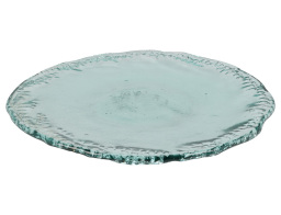 Πιατέλα σερβιρίσματος από ανακυκλωμένο γυαλί, 38cm, διάφανο