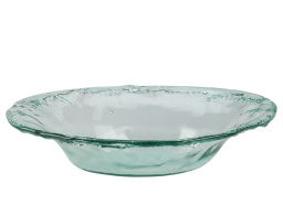 Πιάτο από ανακυκλωμένο γυαλί, 40x29x10cm, διάφανο