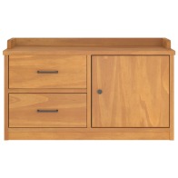 vidaXL 4010463 Sandnes Ξύλινος Πάγκος Χωλ 87x40x50 cm με Αποθηκευτικό Χώρο