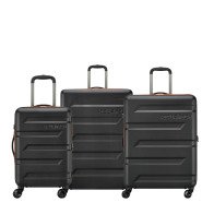 Securitech by Delsey Σετ βαλίτσες 55-69-81cm expandable Slash Black