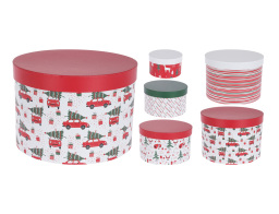 Σετ Χριστουγεννιάτικο Διακοσμητικό Κουτί - 5 τεμάχια