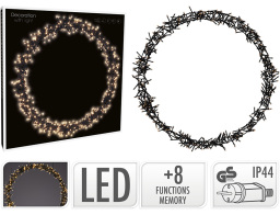 Greentech Στεφάνι με 500 Φωτάκια LED Θερμό Λευκό 58cm