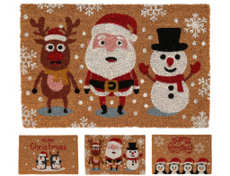 Χριστουγεννιάτικο πατάκι εισόδου με διαστάσεις 59x39x1.5cm, σε 3 επιλογές σχεδίου