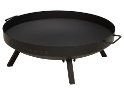 Εστία φωτιάς εξωτερικού χώρου Ambiance με βάση, 75x27cm, Μαύρο
