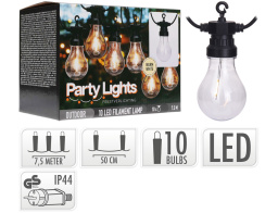 Διακοσμητικός Φωτισμός 10 LED , 7.5 Μέτρα - Θερμό Λευκό