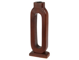Διακοσμητικό Κηροπήγιο , Ξύλο μάνγκο, 12x5.5x30cm, Καφέ