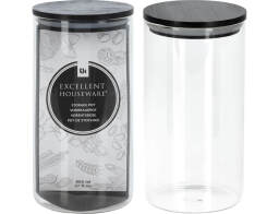 Γυάλινο δοχείο αποθήκευσης Excellent Houseware χωρητικότητας 800ml