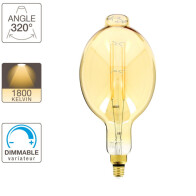 XANLITE ΛΑΜΠΤΗΡΑΣ LED DECO GIANT BT180 E27 8W (60W) ΖΕΣΤΟ ΛΕΥΚΟ ΦΩΣ 1800K 800LM DIMMABLE
