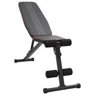 vidaXL Πτυσσόμενος Ρυθμιζόμενος Πάγκος Βαρών 230 kg Μαύρος Χάλυβας 42007903