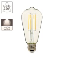 XANLITE ΛΑΜΠΤΗΡΑΣ LED FILAMENT ST64 E27 8W 4000Κ 1055LM