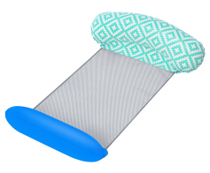 BESTWAY φουσκωτή καρέκλα θαλάσσης 43555 145x87cm βεραμάν/μπλε