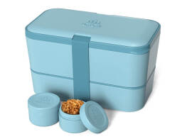 Umami Δοχείο Φαγητού Lunch Box - Original Bento Box Premium Nestable - Mint Blue - Κατάλληλο για Φούρνο Μικροκυμάτων