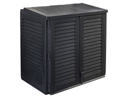 Μπαούλο Αποθήκευσης Κήπου με 2 Πόρτες, Χωρητικότητα 780lt και Διαστάσεις 117x74x110cm - Μαύρο