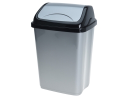 Κάδος Απορριμμάτων με Χωρητικότητα 5lt - Γκρι/Μαύρο