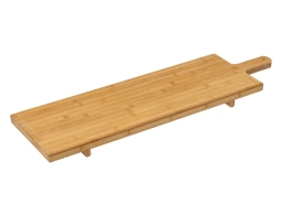 Ξύλινος Δίσκος Κοπής με λαβή Secret De Gourmet Ξύλο Bamboo - 88x26x5cm