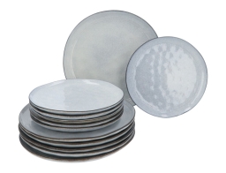 Secret De Gourmet Σετ Πιάτων Flower Blue - 12 τεμάχια