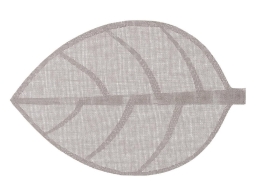 Σουπλά Secret de Gourmet σε σχήμα φύλλου, με διαστάσεις 50x33cm - Light Grey