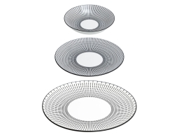 Σετ Πιάτων Secret De Gourmet Lunis Black - 18 τεμάχια