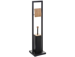 5Five Βάση Χαρτιού Τουαλέτας Με Πιγκάλ με διαστάσεις 20x20x80cm - Μαύρο