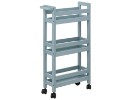 Tρόλεϊ αποθήκευσης και τακτοποίησης 5five με ράφια και διαστάσεις 40x15x75cm - Arctic Blue