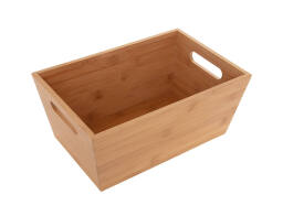 Καλάθι Οργάνωσης 5five με λαβές από Ξύλο Bamboo, 20x30x13cm - Απόχρωση Ξύλου
