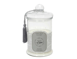 Αρωματικό κερί Home Deco Factory με διάρκεια καύσης 110 ώρες, άρωμα Cotton flower και διαστάσεις 15.8x29cm