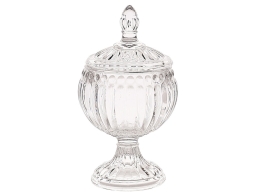 Home Deco Factory Διακοσμητική Φοντανιέρα με καπάκι και διαστάσεις 8x8x15cm
