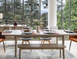 Atmosphera Τραπεζαρία Βanila Επεκτεινόμενη έως 260cm, από Ξύλο Ακακίας, με διαστάσεις 180x90x76cm - Δεν περιλαμβάνονται τα παγκάκια