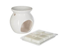 Αρωματιστής & Wax Melts Atmosphera με άρωμα Vanilla και διαστάσεις 8.5x7.5x8cm