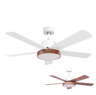 Gruppe Ανεμιστήρας Οροφής με Φώς και Τηλεχειριστήριο 48" DC 48-1016  White-Wood