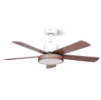 Gruppe Ανεμιστήρας Οροφής με φώς και τηλεχειριστήριο White-Wood 48-12115DC