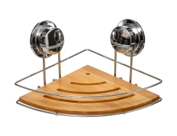 Ράφι Μπάνιου Venterra 5five με διαστάσεις 26.8x19.5x11.5cm - Ξύλο Bamboo - Απόχρωση Ξύλου