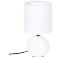 Επιτραπέζιο φωτιστικό Timéo Atmosphera με λαμπτήρα Ε14 και διαστάσεις 13x13x24.5cm - White