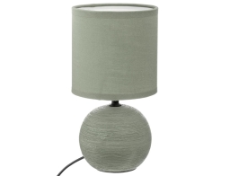 Atmosphera  Επιτραπέζιο φωτιστικό Timéo με λαμπτήρα Ε14 και διαστάσεις 13x13x24.5cm - Κhaki