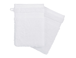 Σετ Γάντια μπάνιου Praia Atmosphera από Βαμβάκι 450gsm, με διαστάσεις 15x21cm - 2 τεμάχια - White