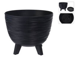 ProGarden Γλάστρα με σύστημα αποστράγγισης, βάση και διαστάσεις 23.6x23.6x19.5cm