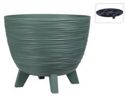 THE NETHERLANDS Γλάστρα με σύστημα αποστράγγισης, βάση και διαστάσεις 29x29x24cm