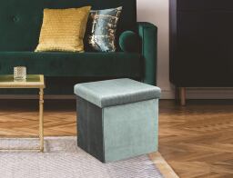 Σκαμπό Giulia Home Deco Factory με αποθηκευτικό χώρο και διαστάσεις 38x38x38cm