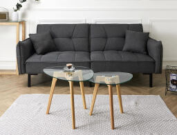 Σετ Τραπεζάκια Σαλονιού Home Deco Factory με διαστάσεις 60x43x45cm και 50x40x38cm - 2 τεμάχια