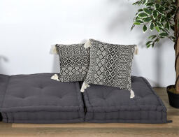 Home Deco Factory Διακοσμητικό Μαξιλάρι Tribal  με κρόσσια και διαστάσεις 40x40cm