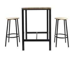 Home Deco Factory Loca Σετ Τραπέζι και Σκαμπό 3 Tεμάχια