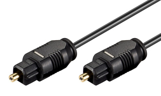 GOOBAY καλώδιο ήχου Toslink 50563 gold plated 2.2mm 0.5m μαύρο