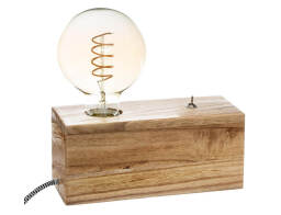 Atmosphera  Επιτραπέζιο φωτιστικό Tibu με λαμπτήρα Ε27 και διαστάσεις 20x20x8.8cm