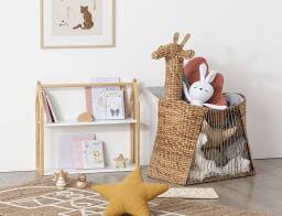 Atmosphera Βιβλιοθήκη Maison με 2 ράφια και διαστάσεις 56x15x50.8cm - Aπόχρωση Ξύλου/Λευκό