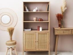 Μπουφές Bali Home Deco Factory με διαστάσεις 80x37x163cm - Απόχρωση Ξύλου