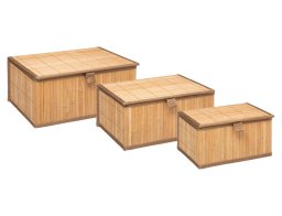 Σετ Κουτιά Οργάνωσης 5five από Ξύλο Bamboo - 3 τεμάχια