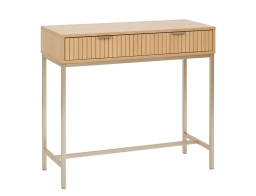 Κονσόλα εισόδου Tasso 5Five με 2 συρτάρια και διαστάσεις 80.5x35x90cm - Απόχρωση Ξύλου