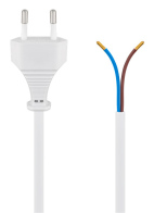 GOOBAY καλώδιο τροφοδοσίας 51345 2x 0.75mm² 1.5m λευκό