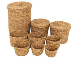 Atmosphera Σετ Διακοσμητικά Καλάθια Little cottage - 9 τεμάχια