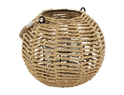 Διακοσμητικό Φανάρι Maty Atmosphera με χερούλι και διαστάσεις 18x18x15cm - Καφέ